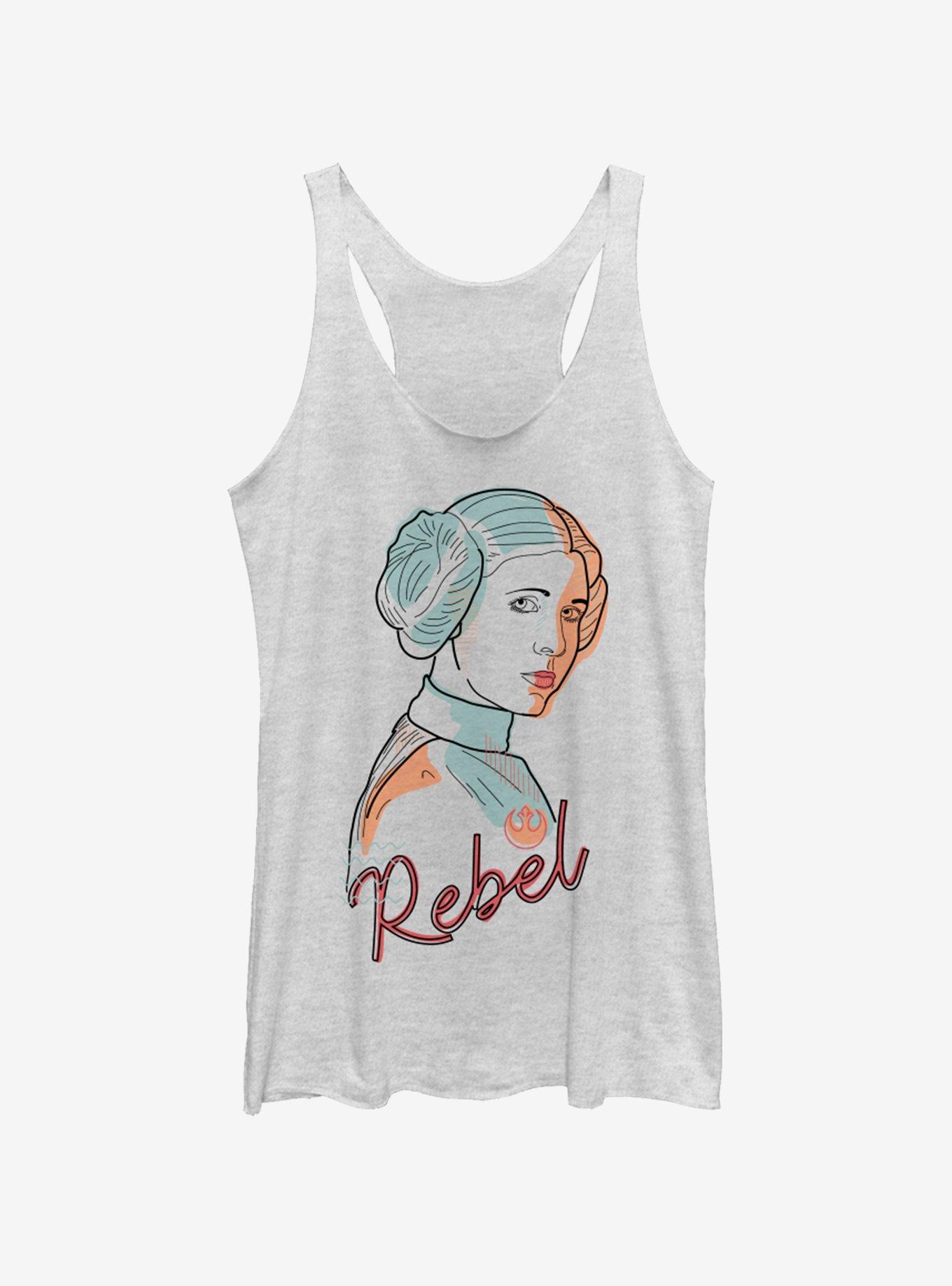 Star Wars Line Pop Leia Womens Tank Top, , hi-res