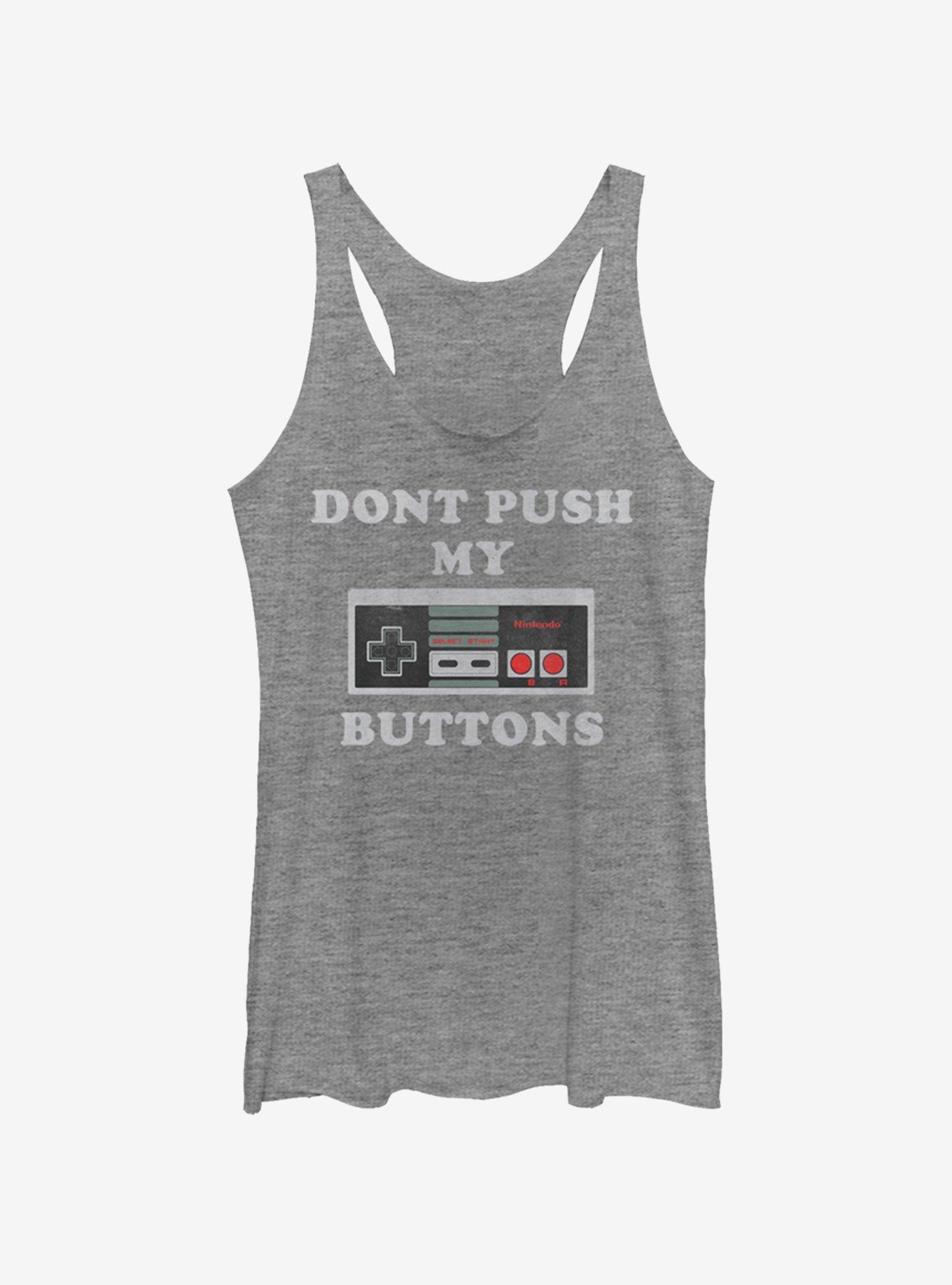 Nintendo Buttons 2 Womens Tank Top, GRAY HTR, hi-res