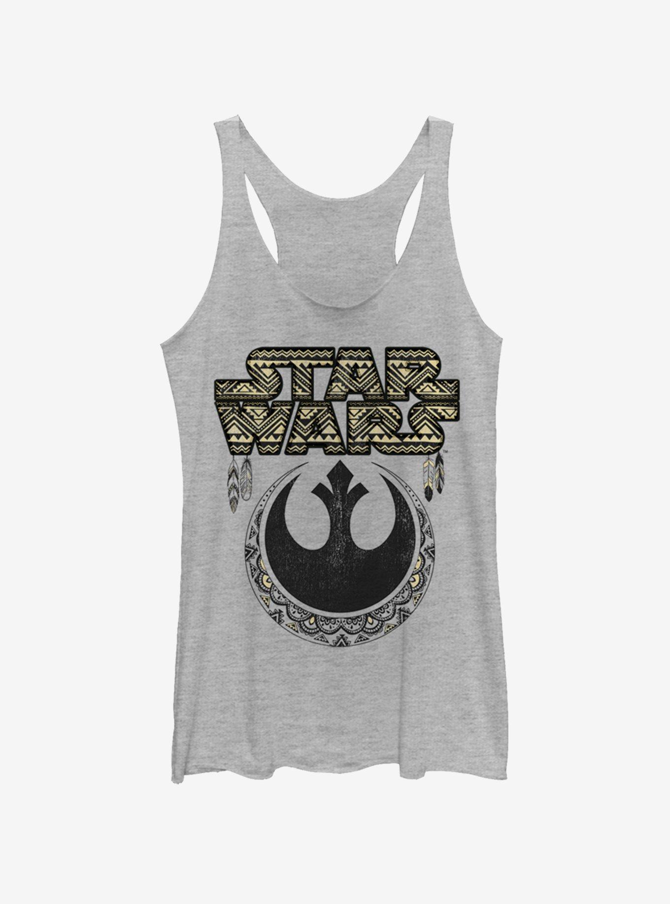 Star Wars Boho Rebel Womens Tank Top, GRAY HTR, hi-res