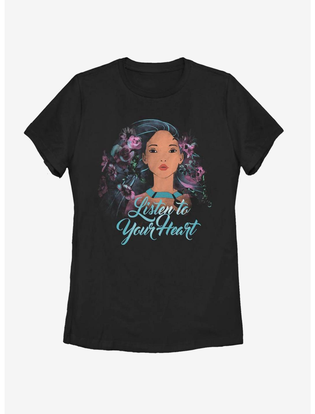 Disney Pocahontas Flower Pocahontas Womens T-Shirt, BLACK, hi-res