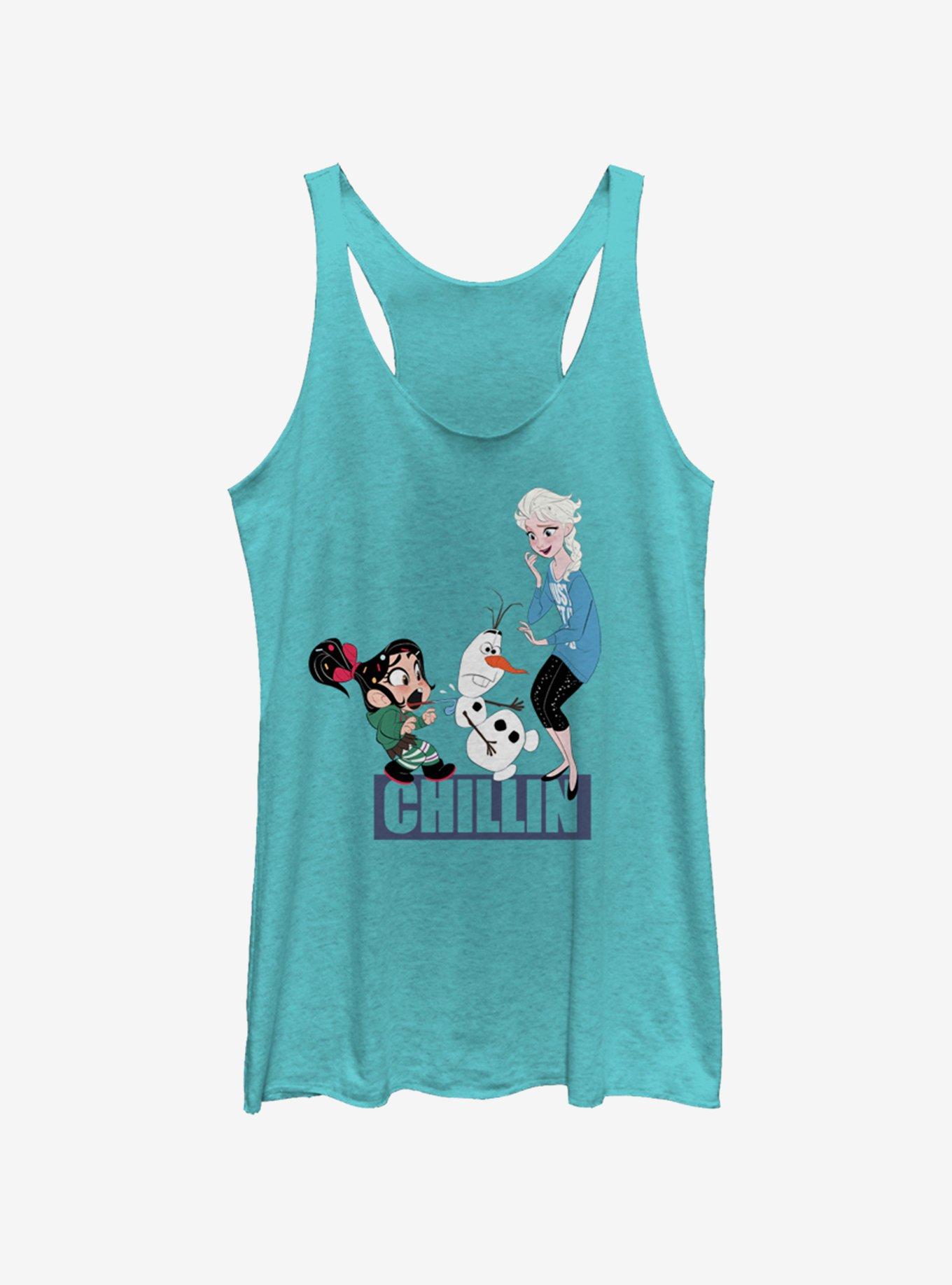 Disney Ralph Breaks The Internet Keep It Chill Vanellope and Elsa Womens Tank Top, , hi-res