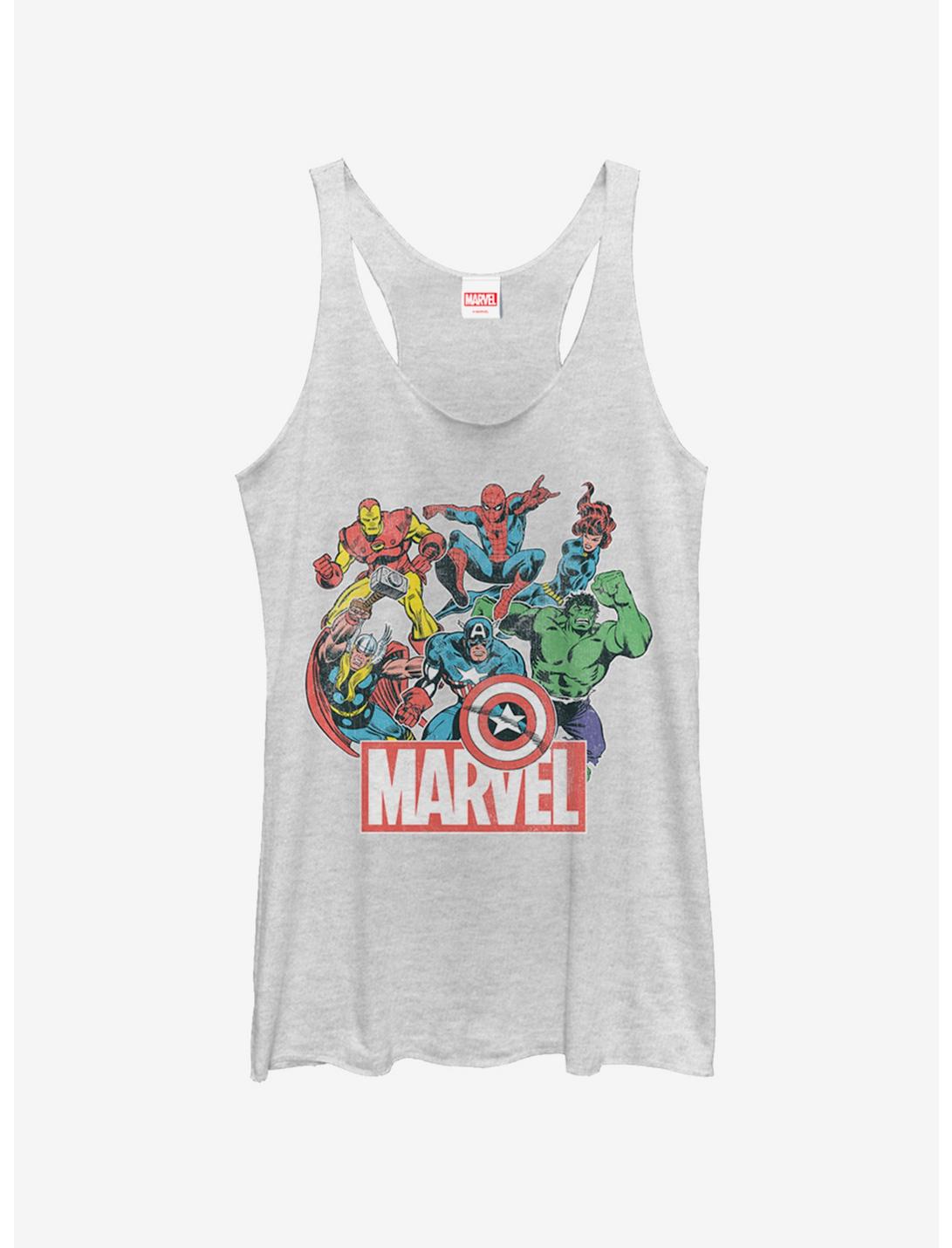 Marvel Heroes of Today Womens Tank Top, WHITE HTR, hi-res