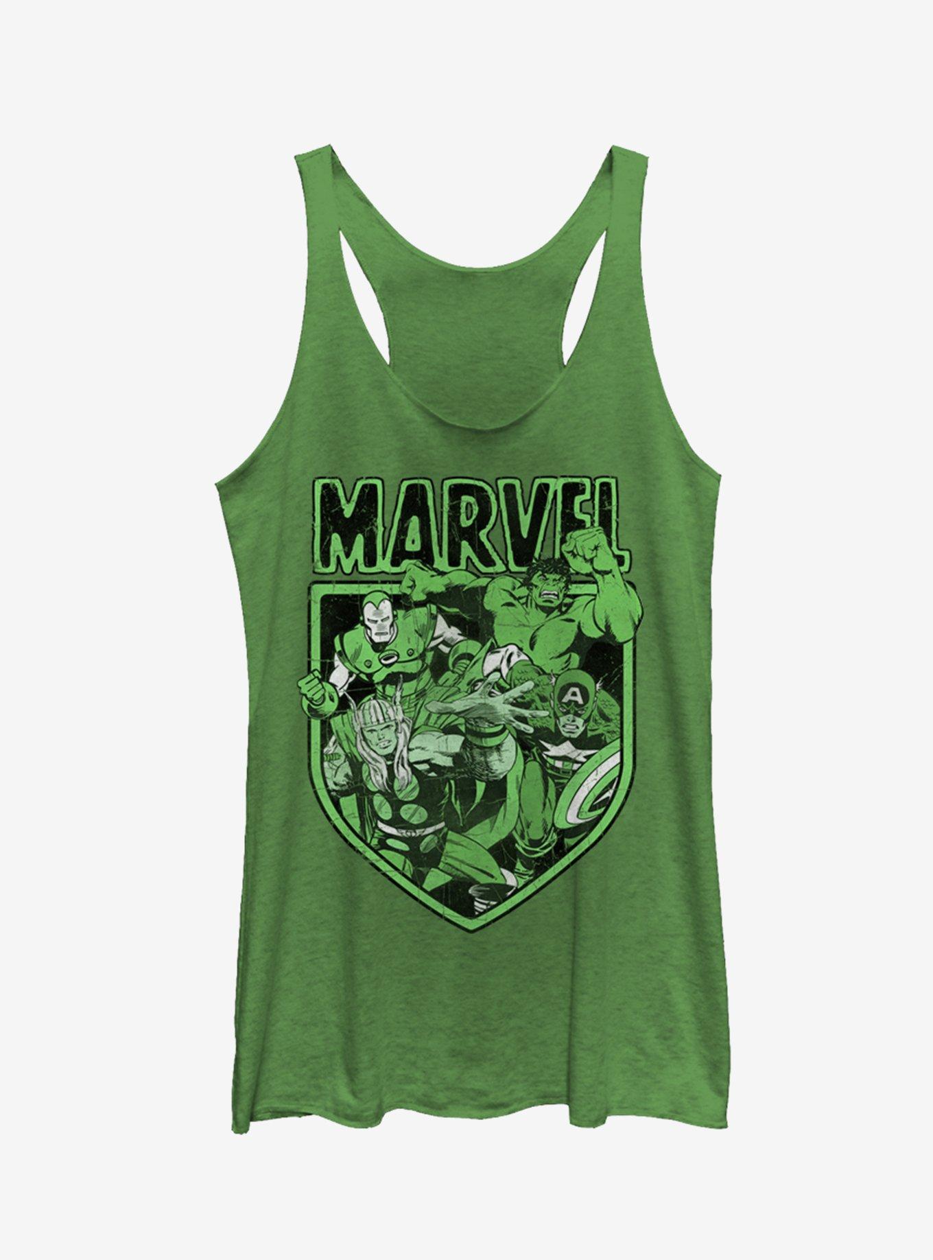 Marvel Marvel Tonal Womens Tank Top, ENVY, hi-res