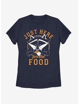 Disney Pocahontas Meeko Here For Food Womens T-Shirt, NAVY, hi-res