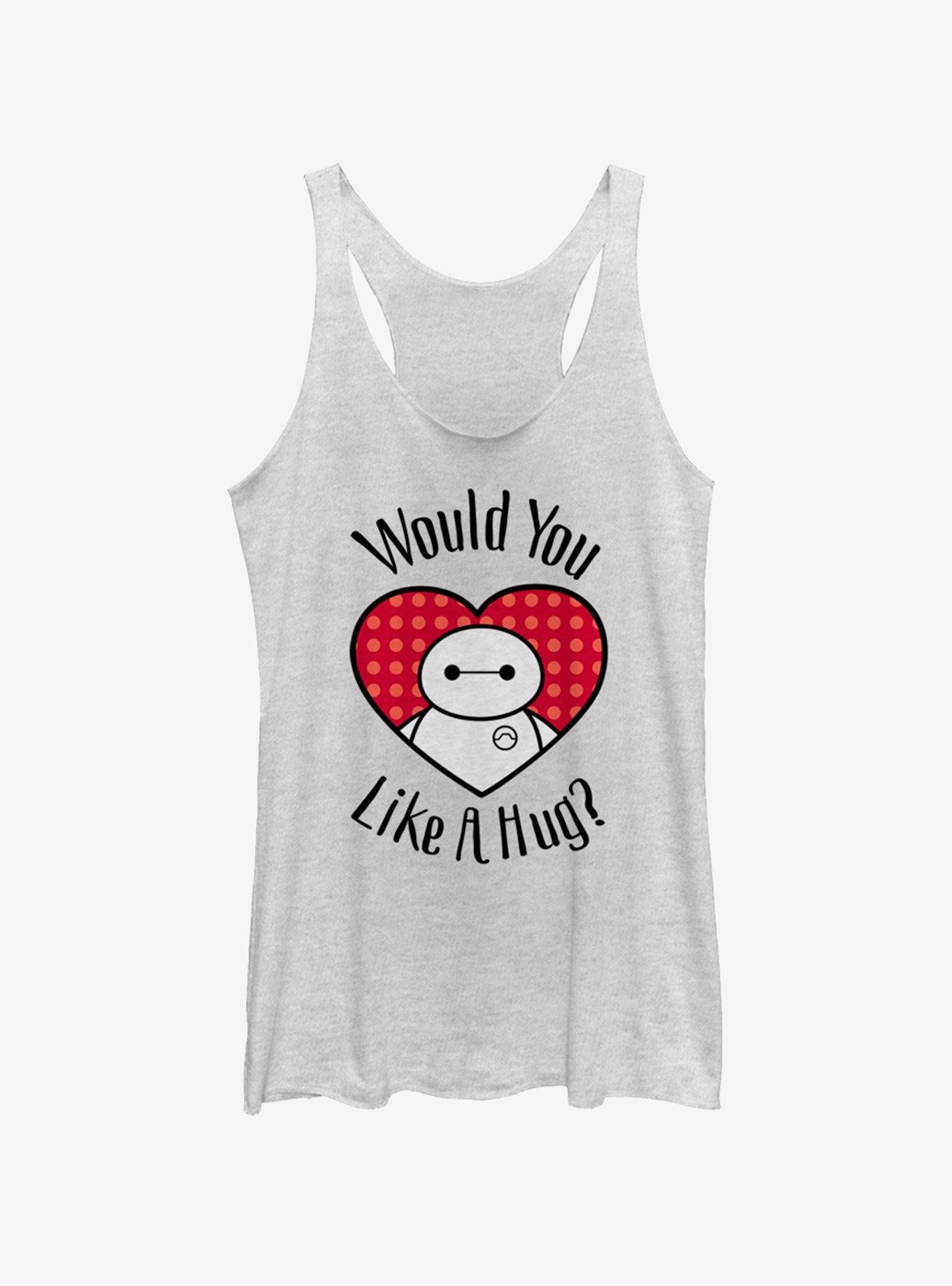 Disney Big Hero 6 Hugs All Around Womens Tank Top, WHITE HTR, hi-res