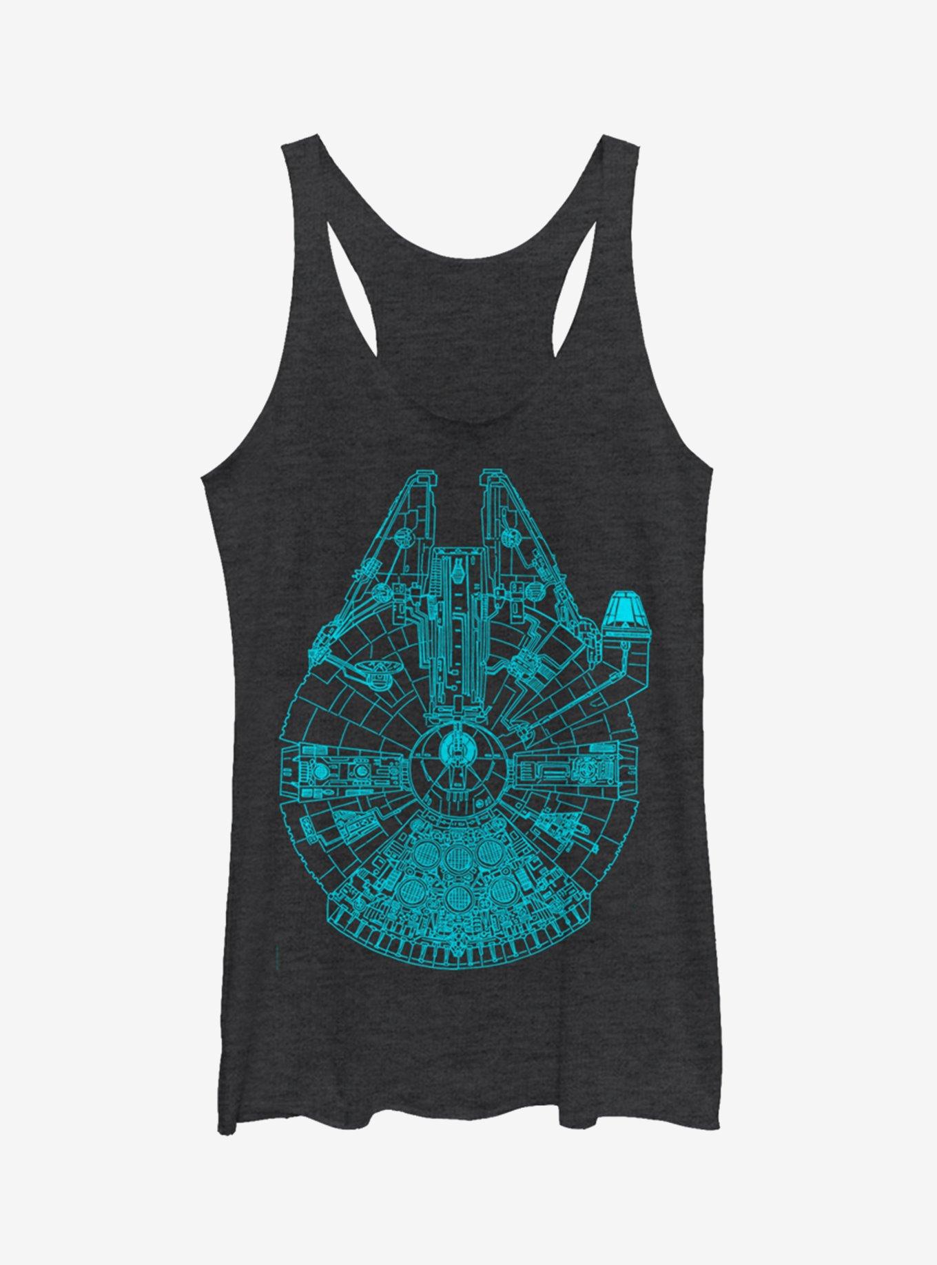 Star Wars Blue Falcon Womens Tank Top, , hi-res