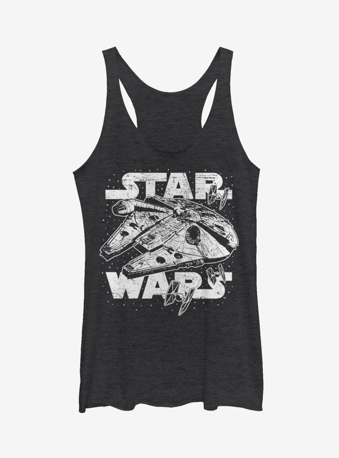 Star Wars Initiating Hyperdrive Womens Tank Top, BLK HTR, hi-res
