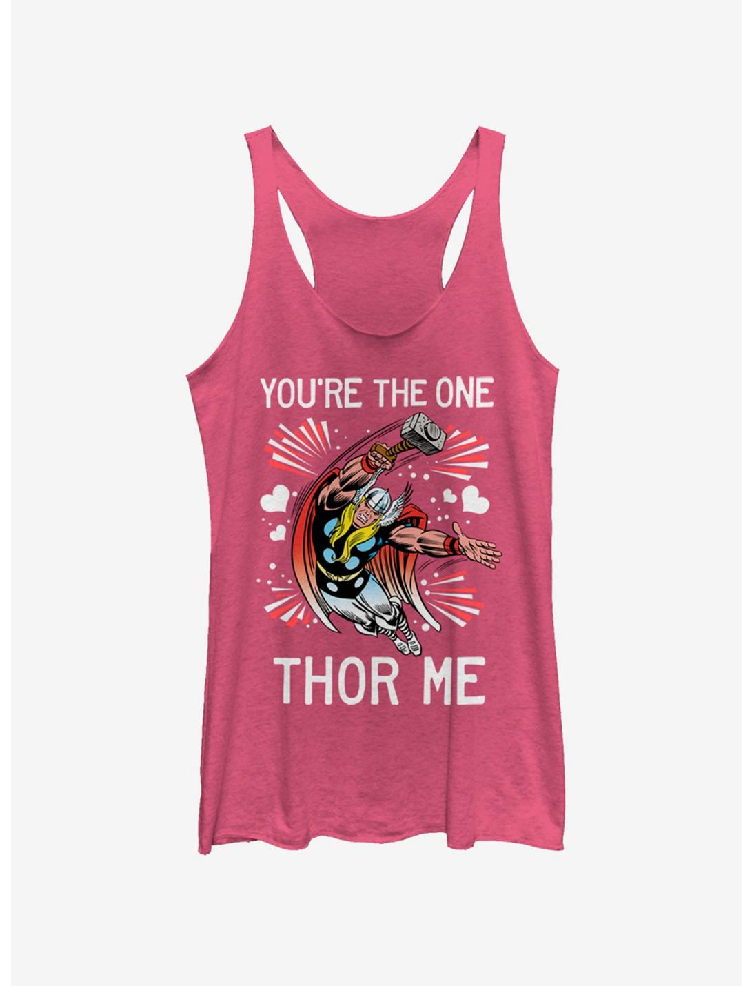 Marvel One Thor Me Womens Tank Top, PINK HTR, hi-res