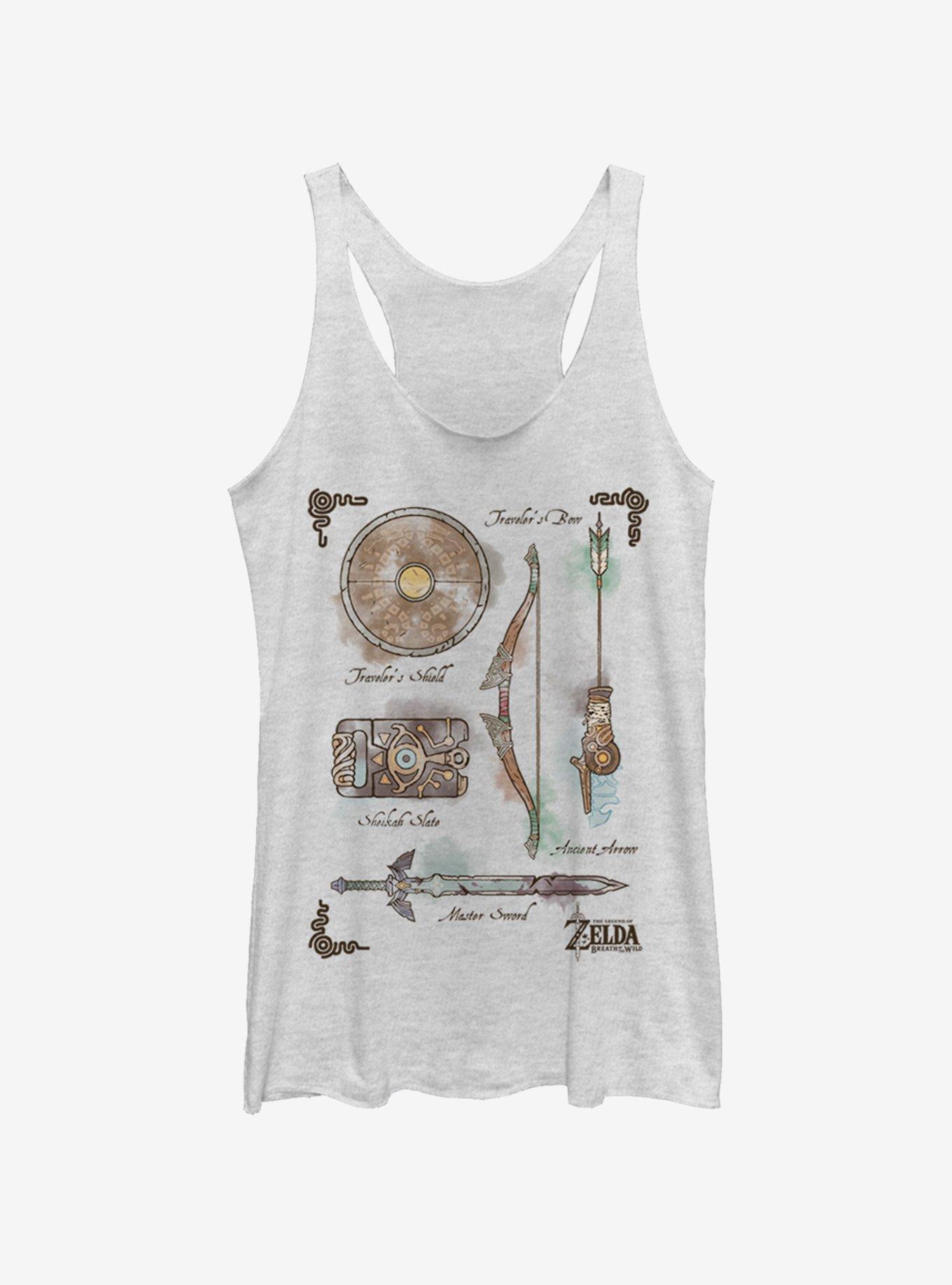 Nintendo Inventory Womens Tank Top, WHITE HTR, hi-res