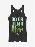 Star Wars Do Try Womens Tank Top, BLK HTR, hi-res