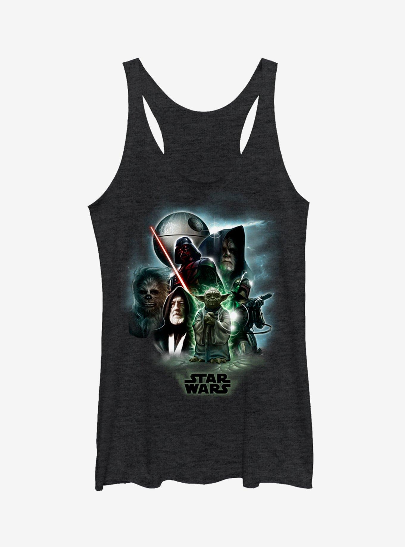 Star Wars Starwars Universe Womens Tank Top, BLK HTR, hi-res