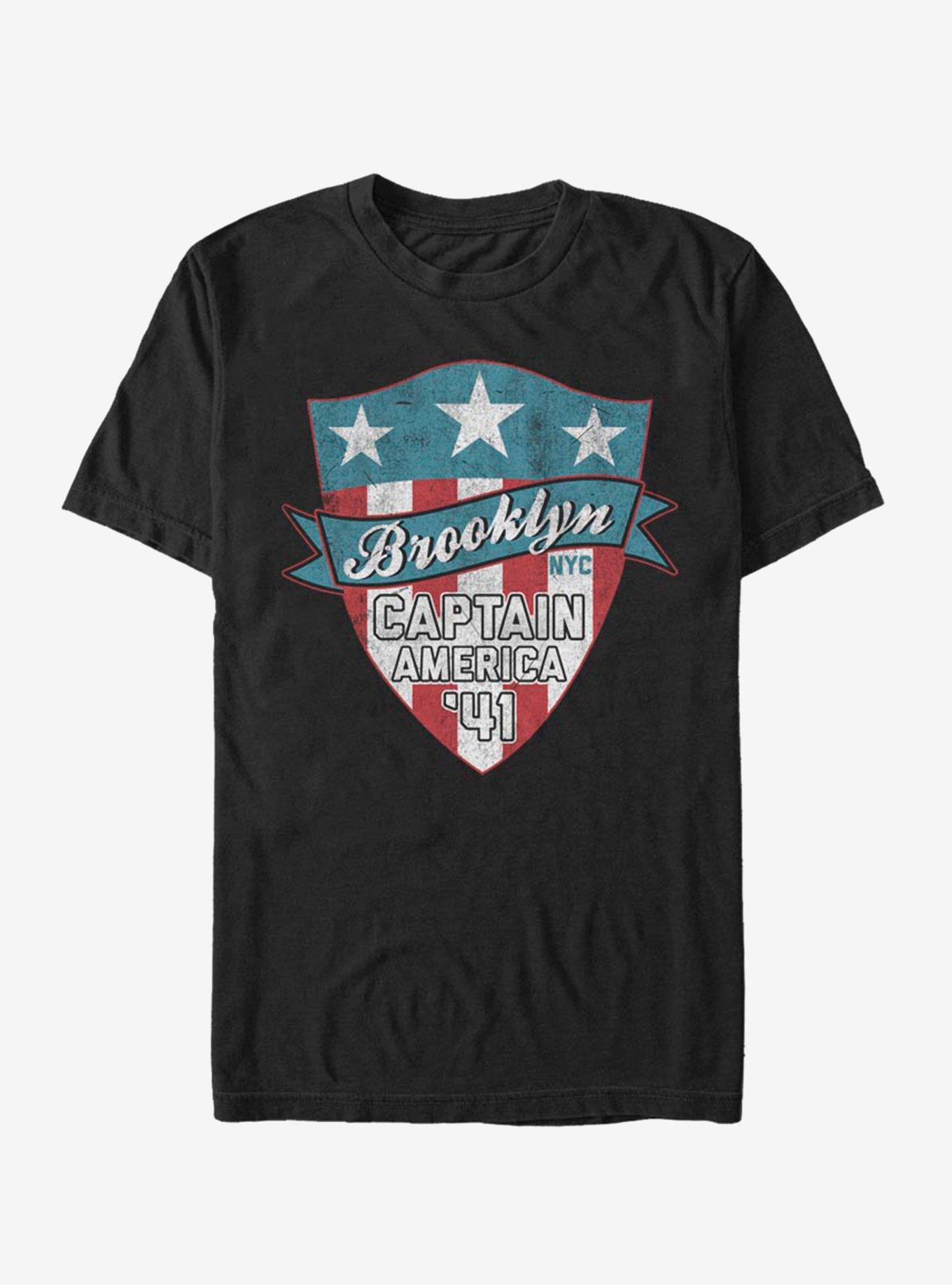 Marvel Brooklyn Cap Logo T-Shirt, , hi-res