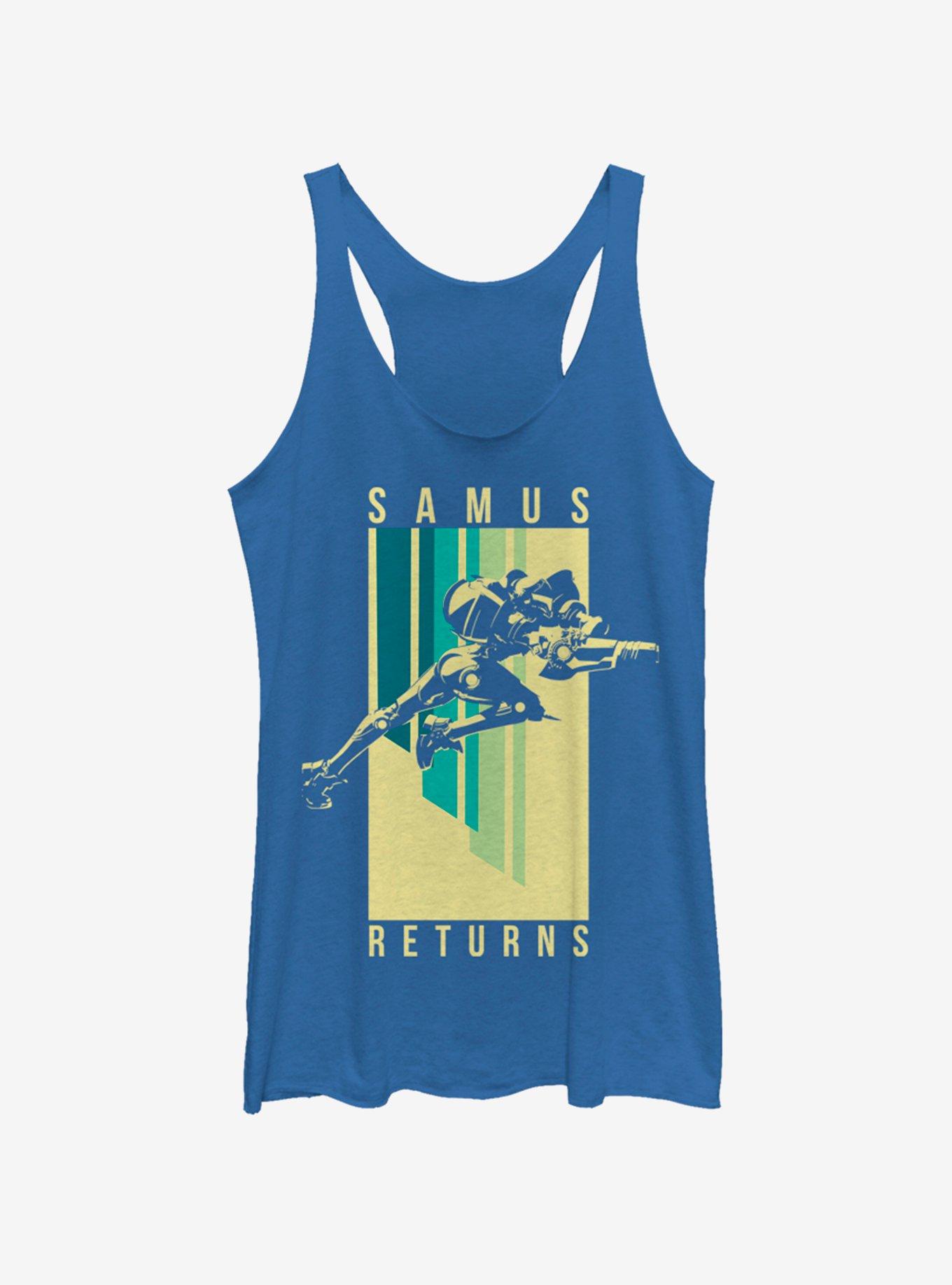 Nintendo Samus Spotlight Womens Tank Top, ROY HTR, hi-res