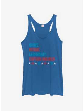 Marvel Cap Stacked Type Womens Tank Top, , hi-res