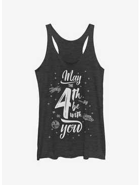 Star Wars Space Text May Fourth Womens Tank Top, , hi-res