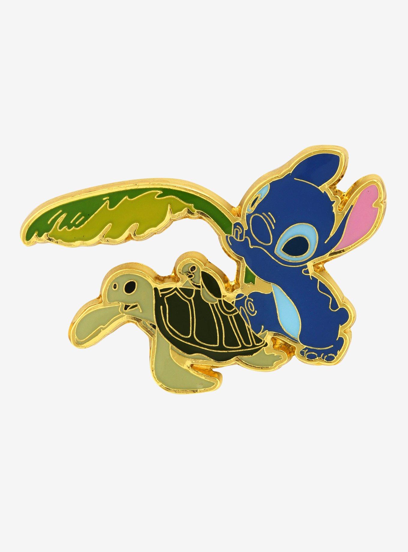 Enamel Pin Lilo And Stitch Turtle Disney Lilo Stitch Spinning Mood