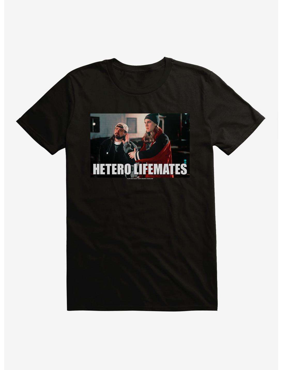 Jay And Silent Bob Hetero Lifemates T-Shirt, BLACK, hi-res