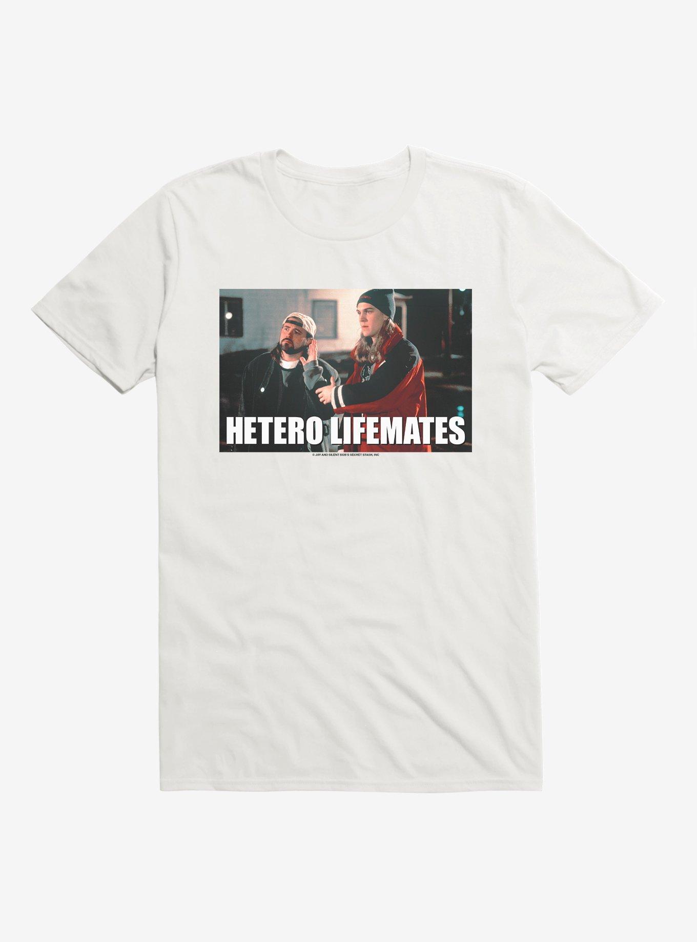 Jay And Silent Bob Hetero Lifemates T-Shirt, WHITE, hi-res