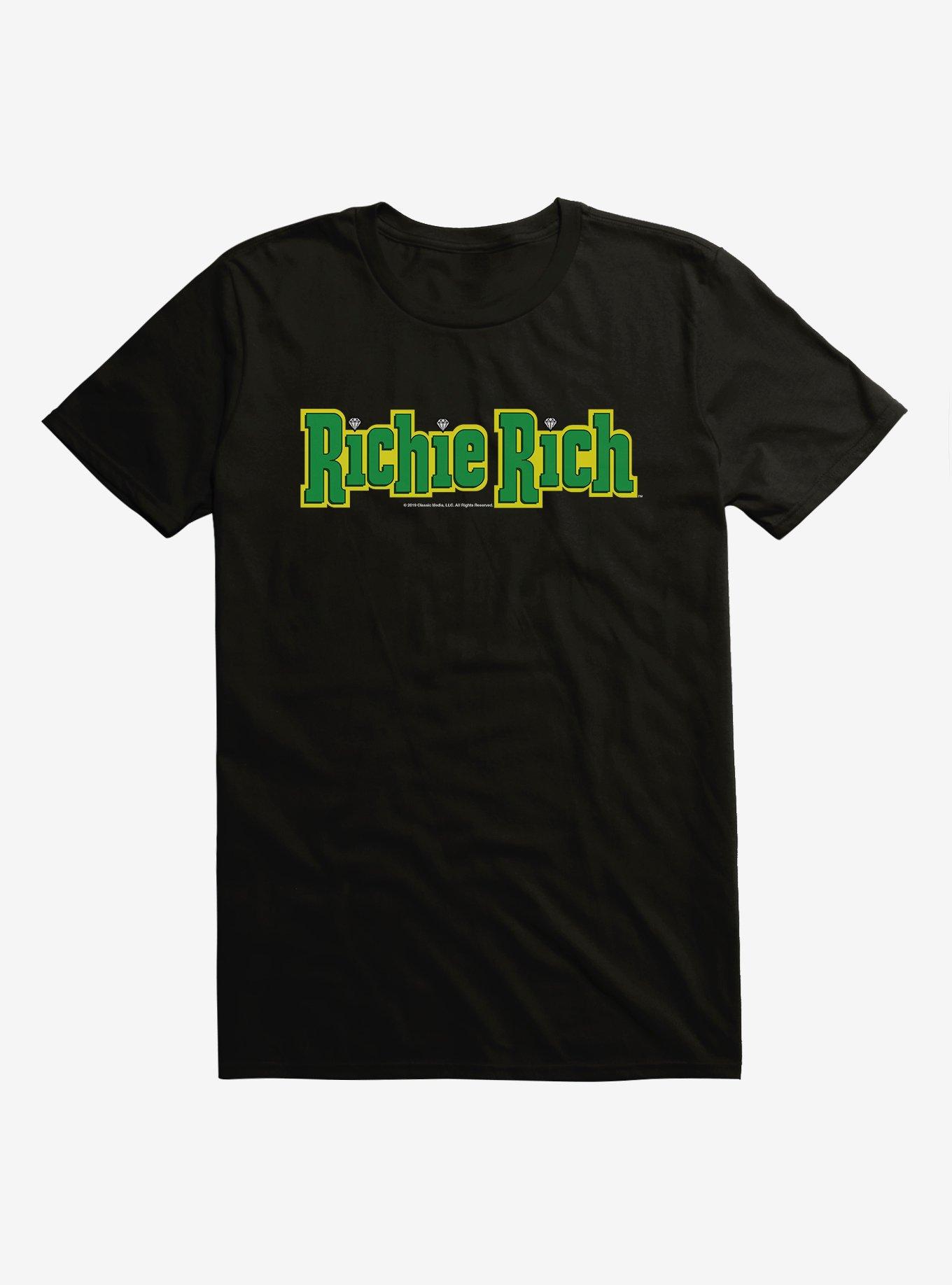 Richie Rich Logo T-Shirt, BLACK, hi-res