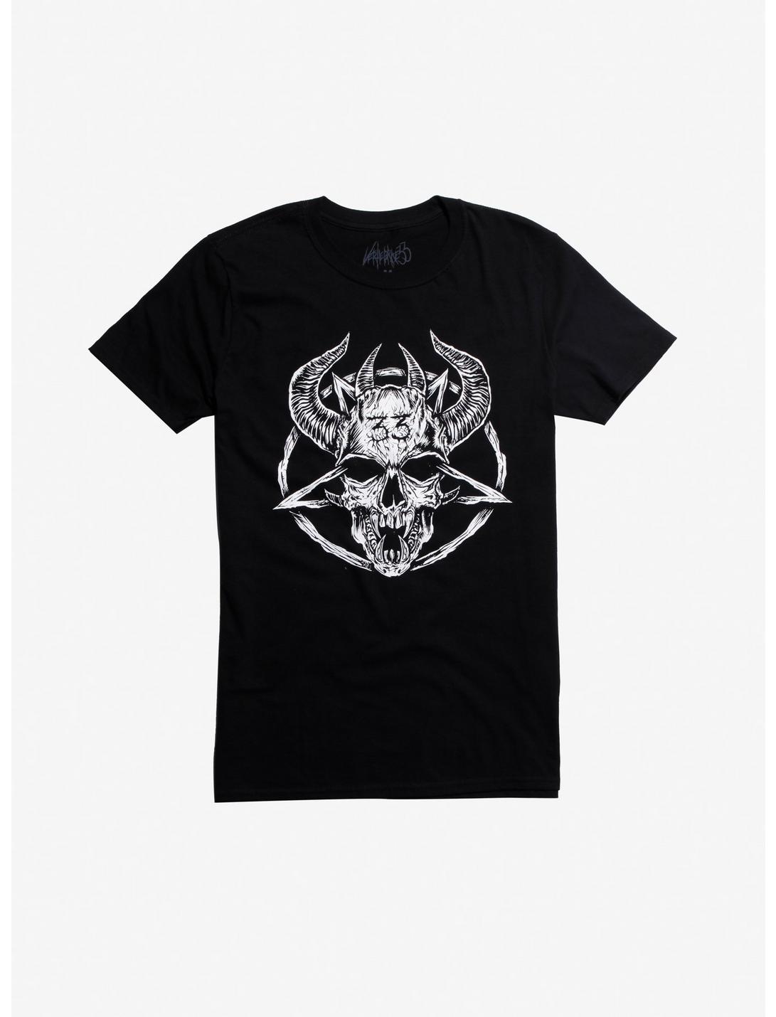 33 Skull T-Shirt By Vertebrae33, BLACK, hi-res