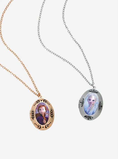 Her Universe Disney Frozen 2 Best Friend Locket Necklace Set | Hot Topic