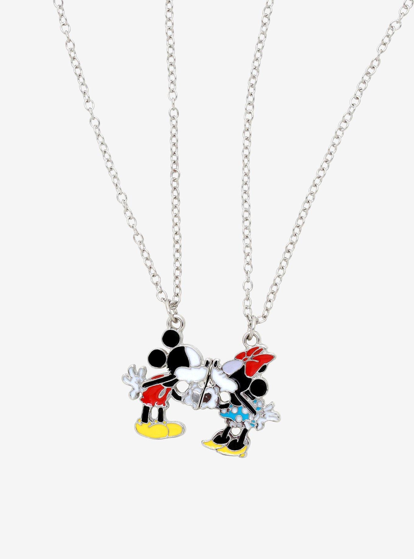 Mickey & Minnie Couples Necklace Matching Necklaces or Keyring