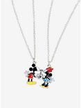 Disney Mickey Mouse & Minnie Mouse Kissing Necklace Set, , hi-res