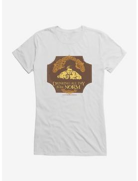 Cheers Drinking all Day Is The Norm Girls T-Shirt, , hi-res