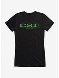 CSI: Crime Scene Investigation Green Logo Girls T-Shirt, BLACK, hi-res