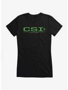 CSI: Crime Scene Investigation Green Logo Girls T-Shirt, , hi-res