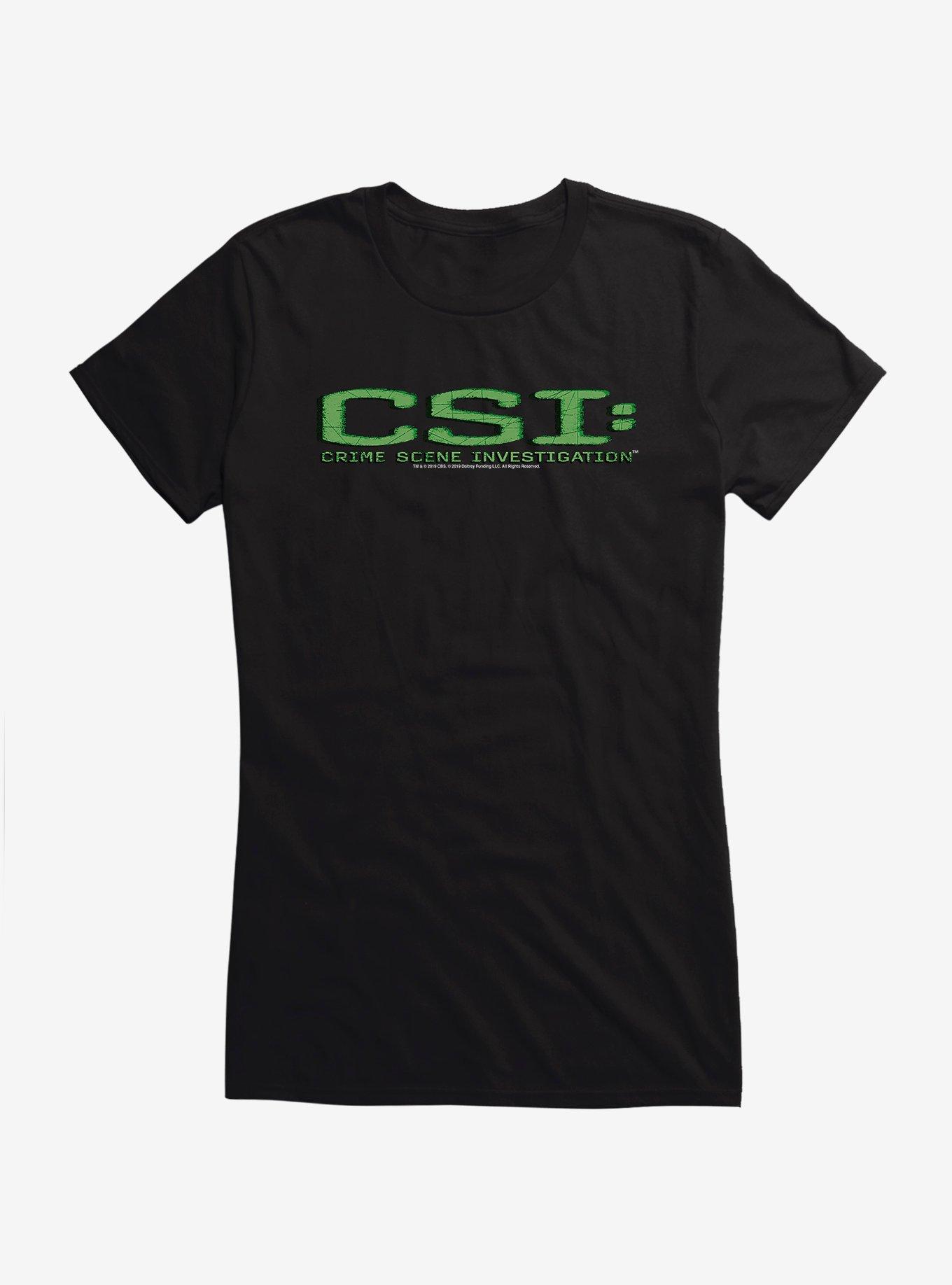 CSI: Crime Scene Investigation Green Logo Girls T-Shirt, , hi-res