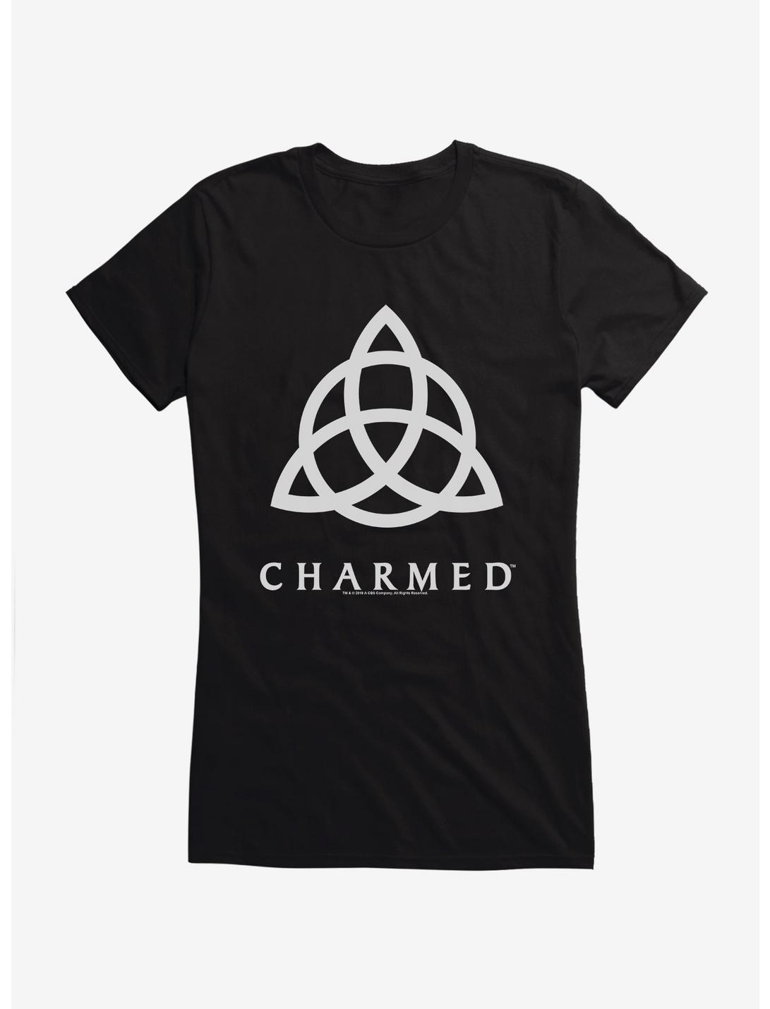 Charmed Triquetra Symbol Girls T-Shirt, BLACK, hi-res