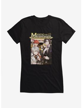 Mystic Messenger Characters Girls T-Shirt, BLACK, hi-res