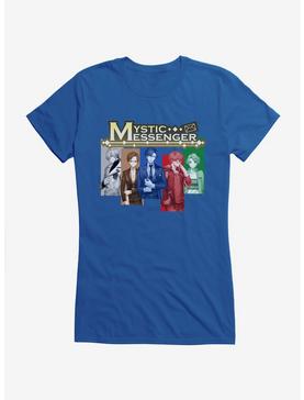 Mystic Messenger Characters Grid Girls T-Shirt, ROYAL, hi-res
