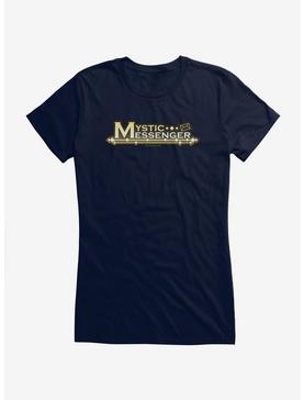 Mystic Messenger Logo Girls T-Shirt, NAVY, hi-res