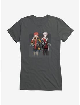 Mystic Messenger 707 and Saeran Heaven In Their Eyes Girls T-Shirt, CHARCOAL, hi-res