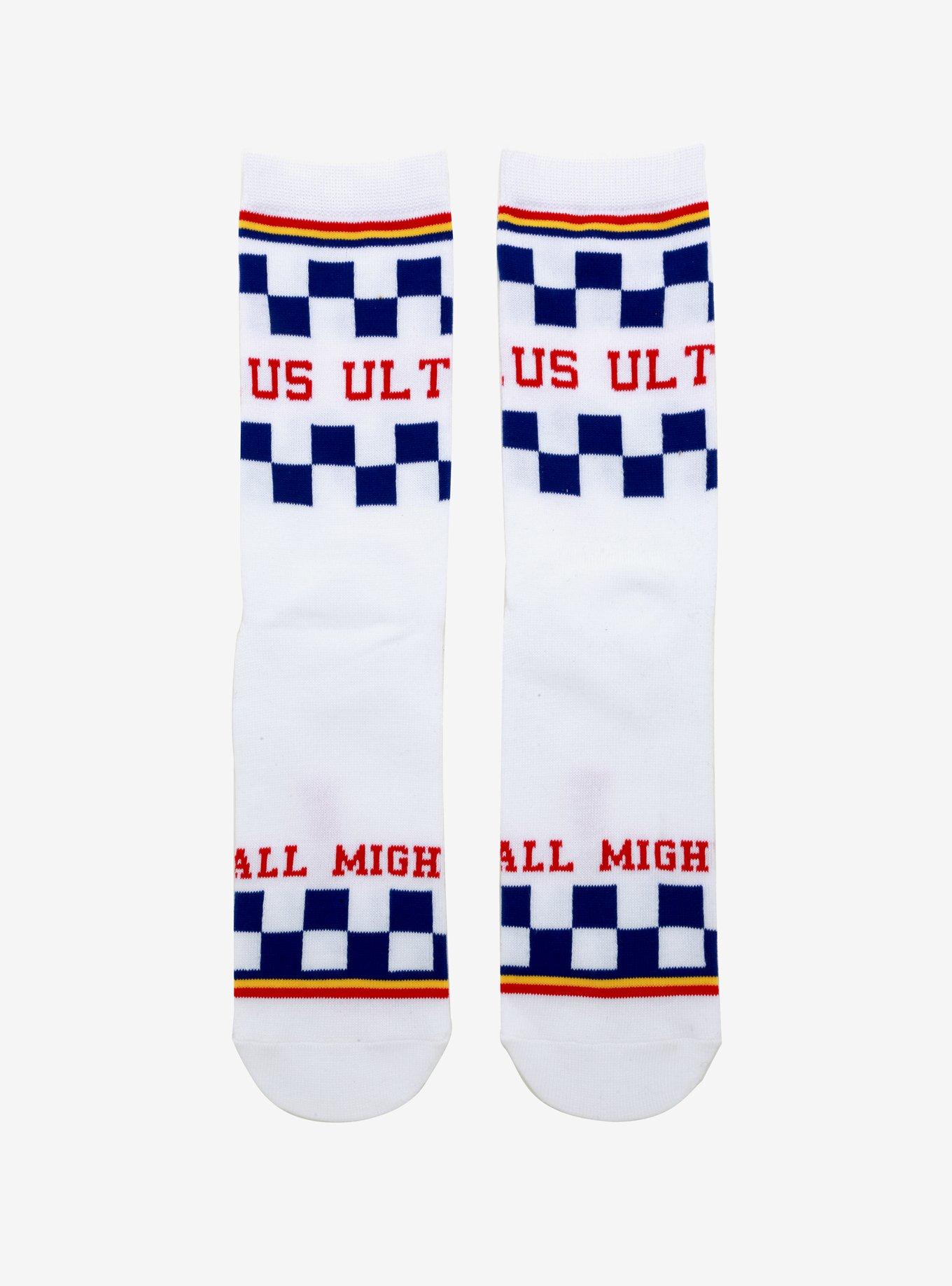 My Hero Academia Plus Ultra Checkered Crew Socks, , hi-res