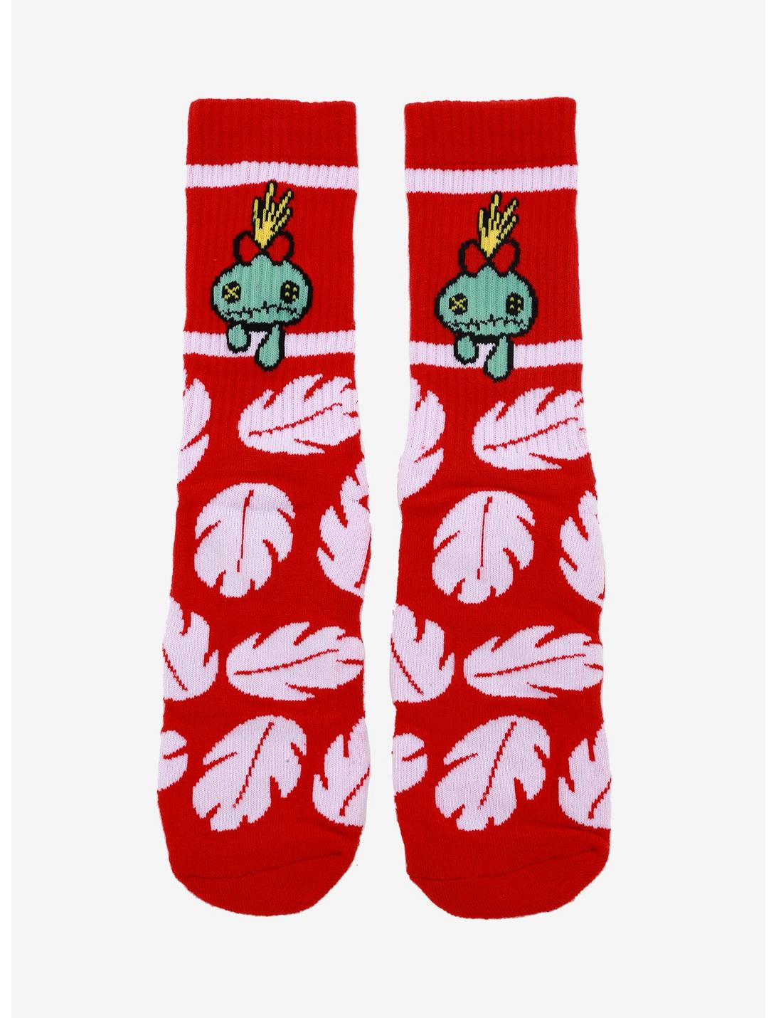 Disney Lilo & Stitch Scrump Red Crew Socks, , hi-res