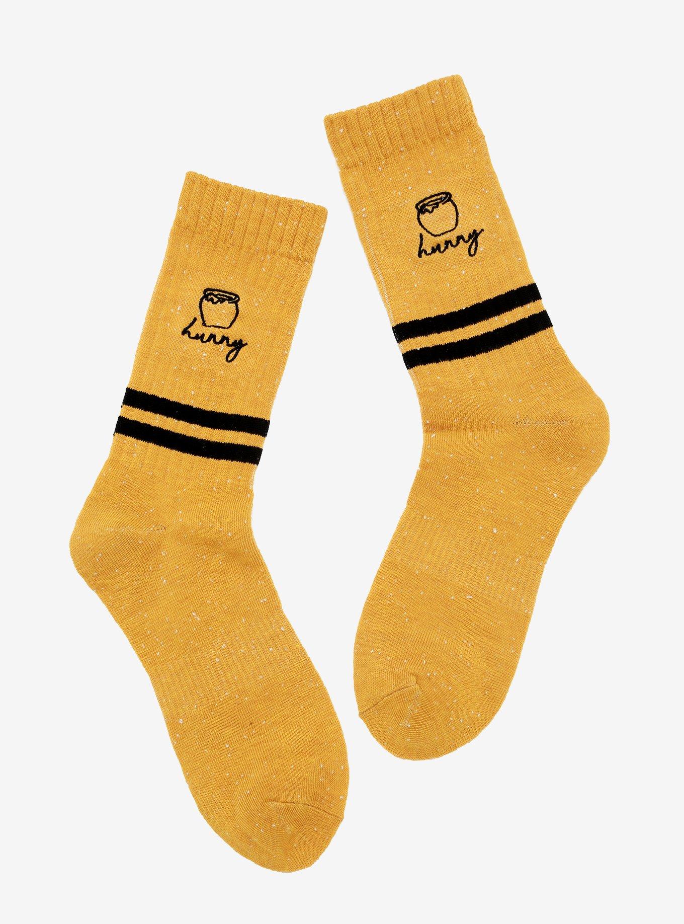 Disney Winnie The Pooh Hunny Speckled Crew Socks, , hi-res