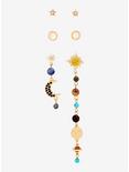 Gold Solar System Earring Set - BoxLunch Exclusive, , hi-res