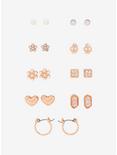 Pearl and Gold Earring Set - BoxLunch Exclusive, , hi-res
