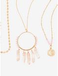 Rose Quartz Layered Necklace Set - BoxLunch Exclusive, , hi-res