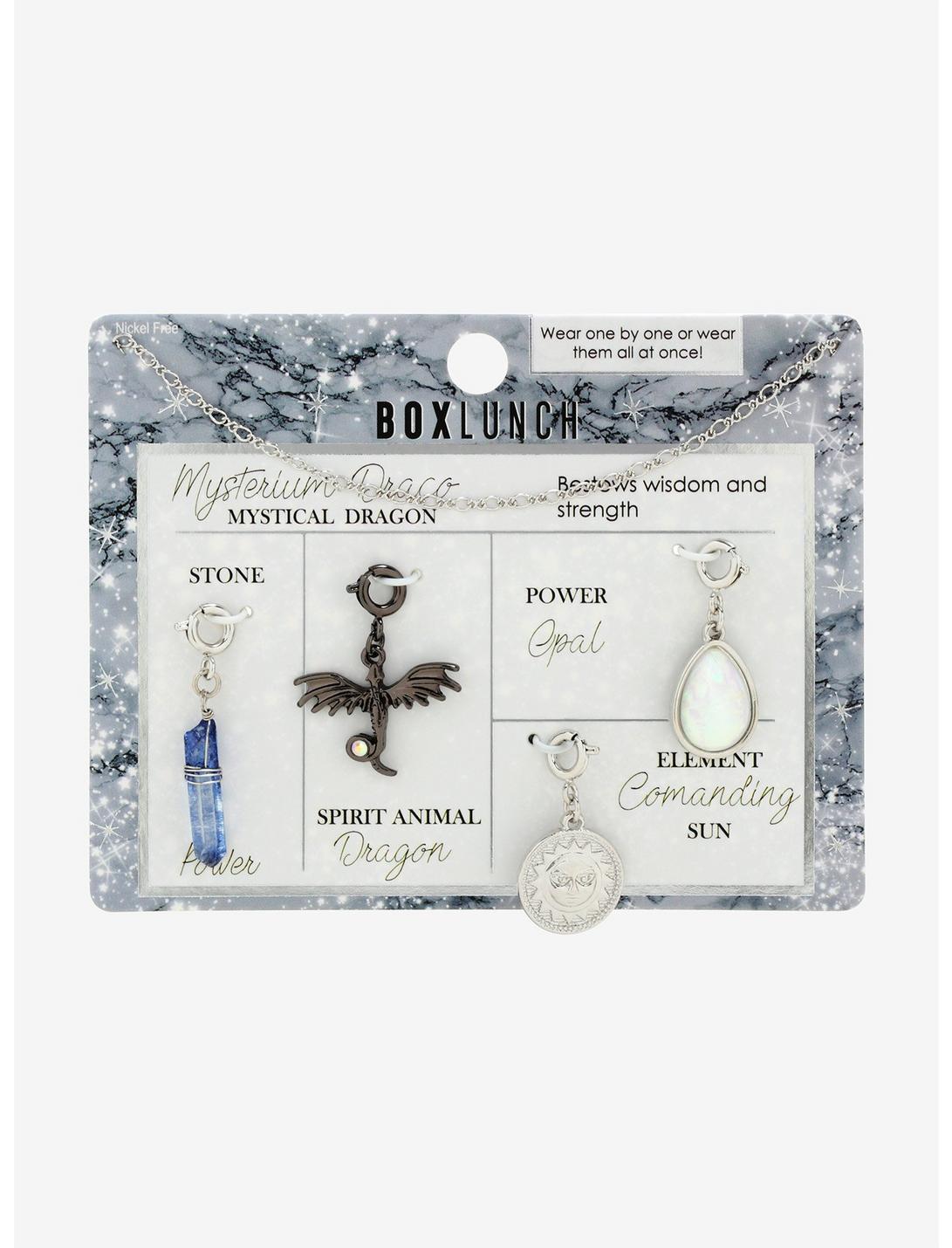 Dragon Interchangeable Charm Necklace Set - BoxLunch Exclusive, , hi-res
