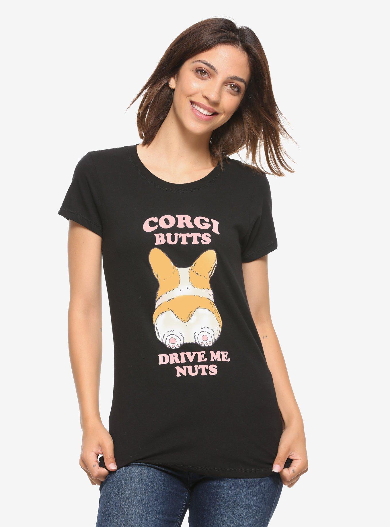 Corgi Butts Drive Me Nuts Girls T-Shirt, MULTI, hi-res