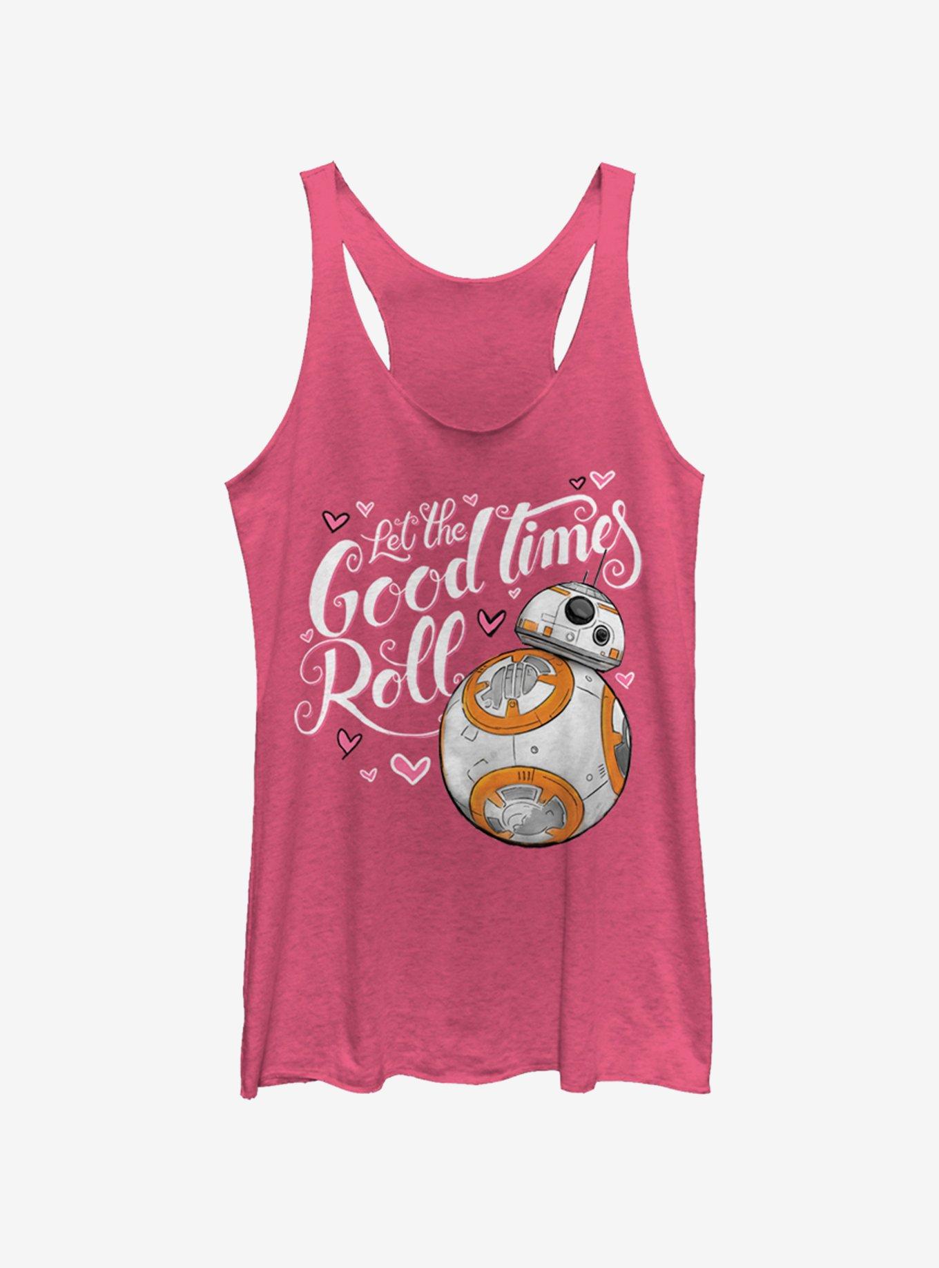 Star Wars The Force Awakens Good Times Heart Womens Tank Top, , hi-res