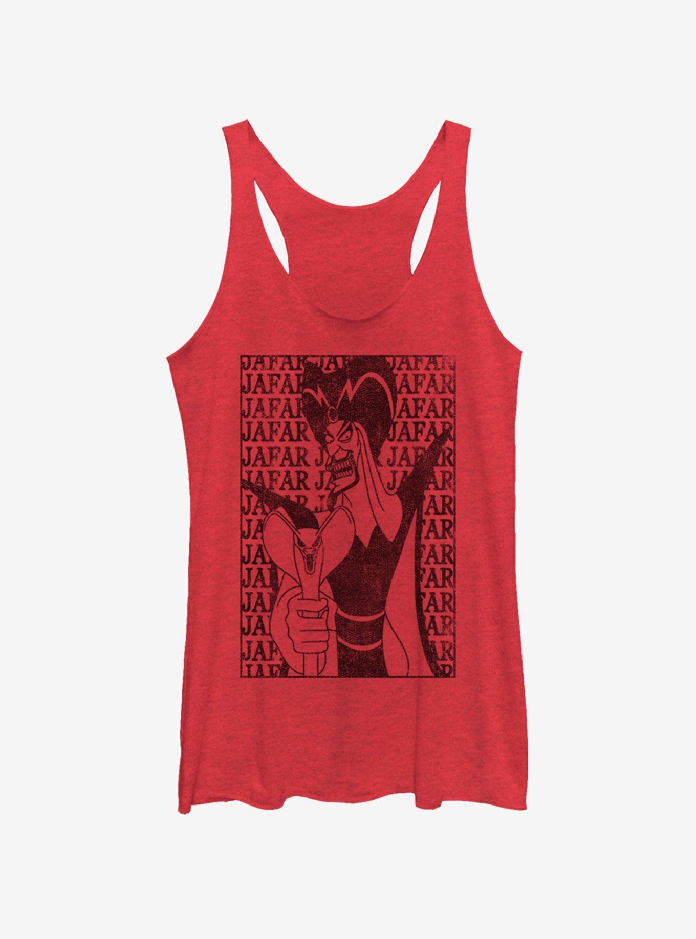 Disney Villains Jafar Womens Tank Top, RED HTR, hi-res