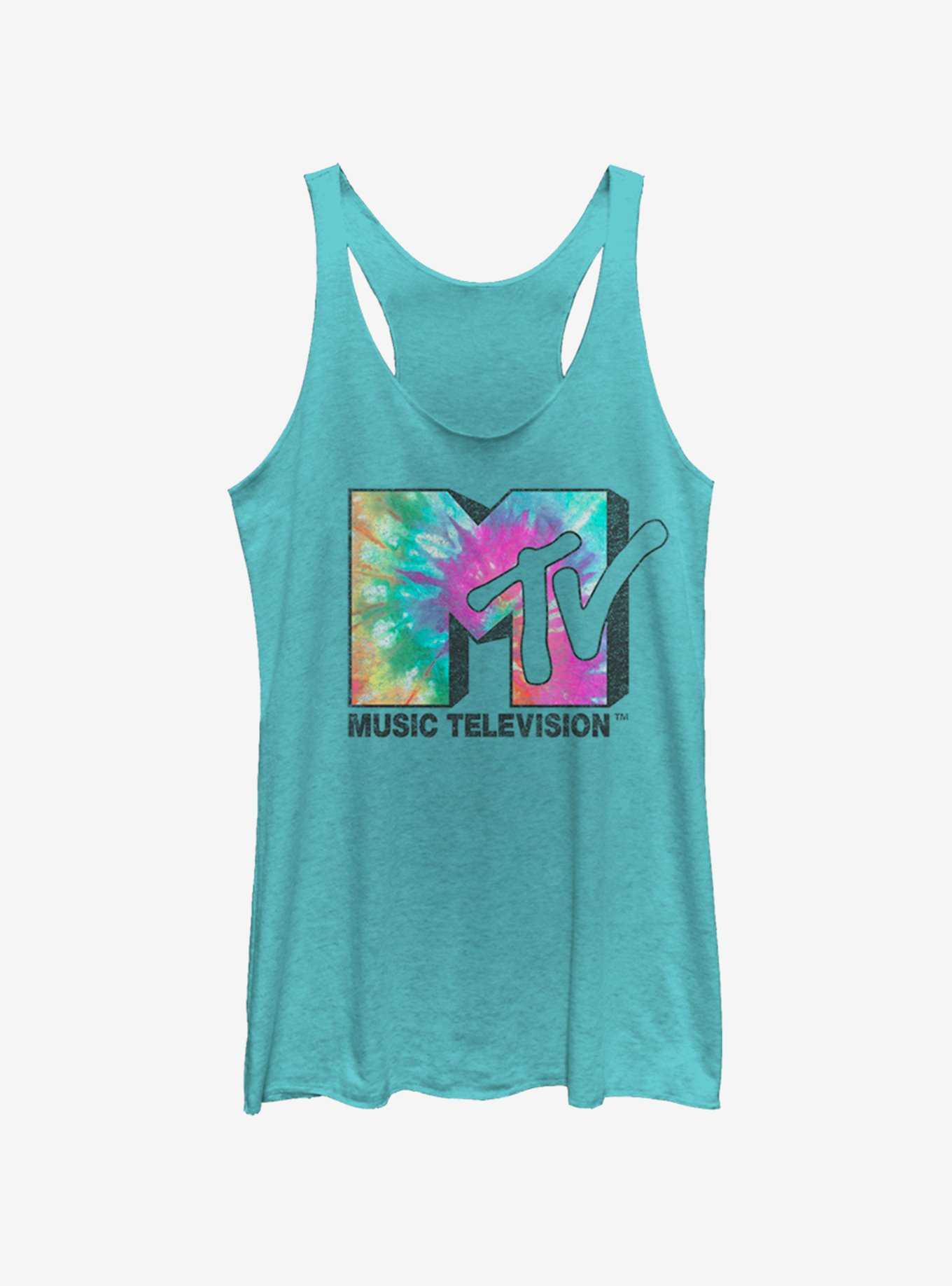 MTV Tie Dye Logo Womens Tank Top, , hi-res