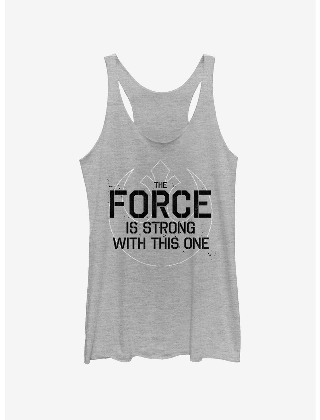 Star Wars Force Strong Womens Tank Top, GRAY HTR, hi-res