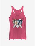 Star Wars The Force Awakens BB8 heart R2 Womens Tank Top, PINK HTR, hi-res