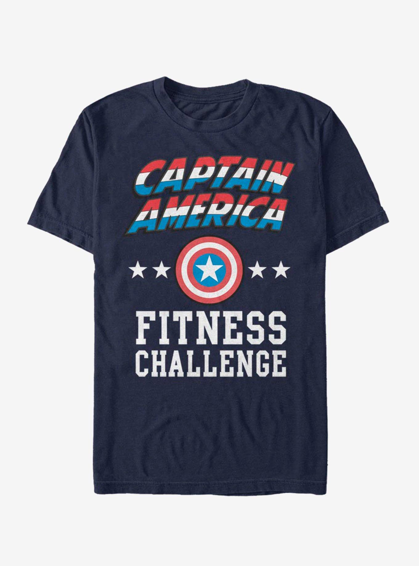 Marvel Challenge Cap T-Shirt, NAVY, hi-res